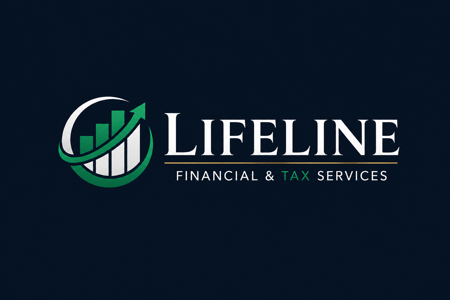 lifeline logo footer dark background